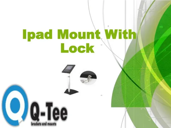 Ipad Mount With Lock and free your hands for Comfort and Luxury
