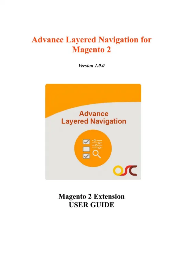 Advance Layered Navigation for Magento® 2