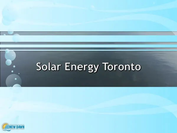 Solar Energy Toronto
