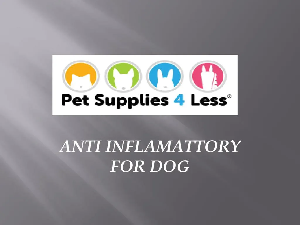anti inflamattory for dog