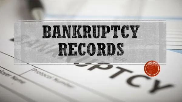 Bankruptcy Records