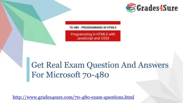 Get Real Exam Question And Answers For Microsoft 70-480