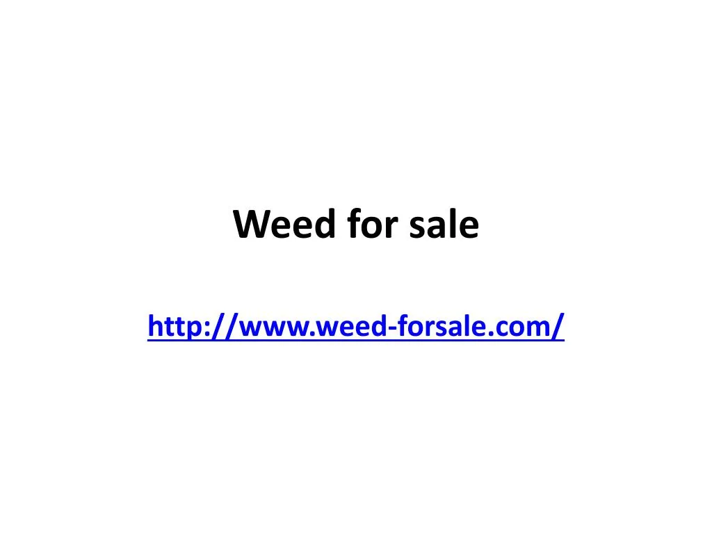 weed for sale