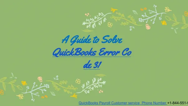 QuickBooks Error 31