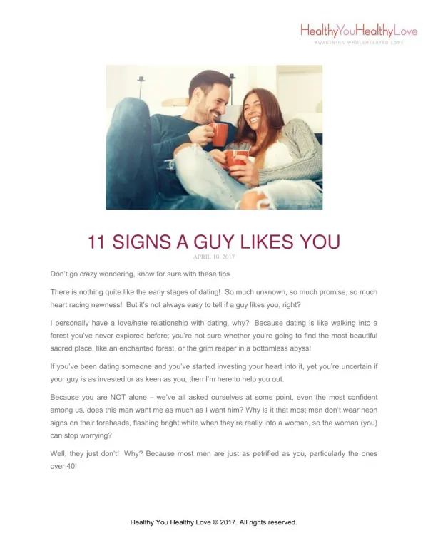 11 Signs a Guy Likes You - Relationship Coach - Nadine Piat