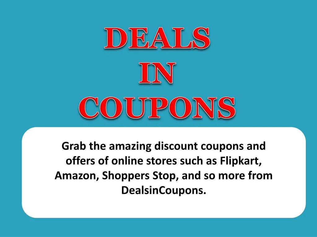 deals in coupons