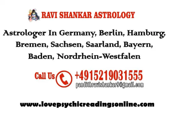 Best Astrologer In North Rhine-Westphalia, Nordrhein Westfalen, Germany, Berlin, Hamburg, Bavaria, Saxony, Hesse, Saarla