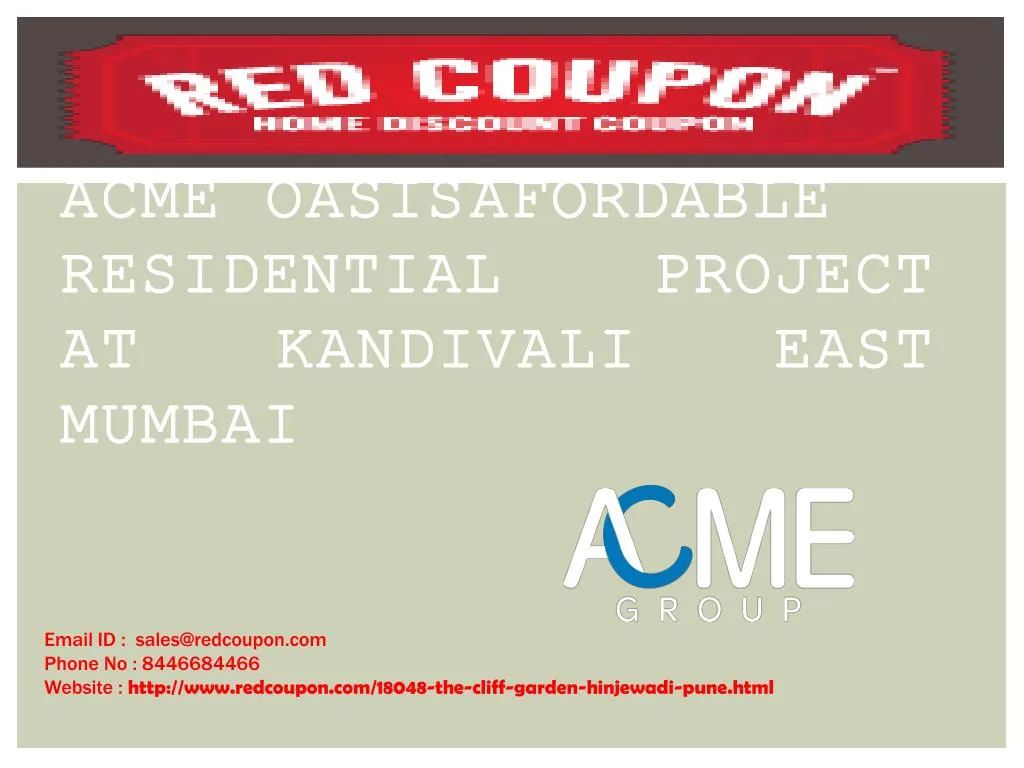 acme oasis afordable residential project at kandivali east mumbai