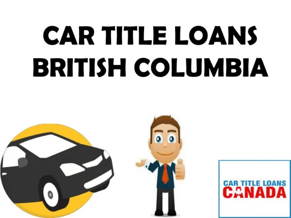 Car title loans British Columbia