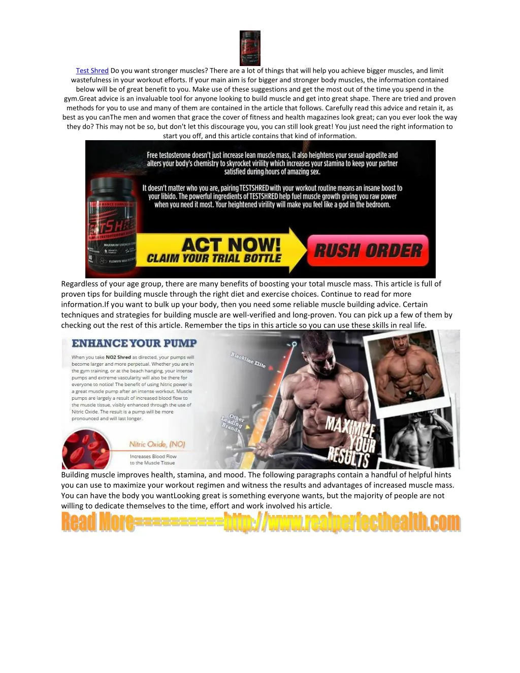 test shred do you want stronger muscles there