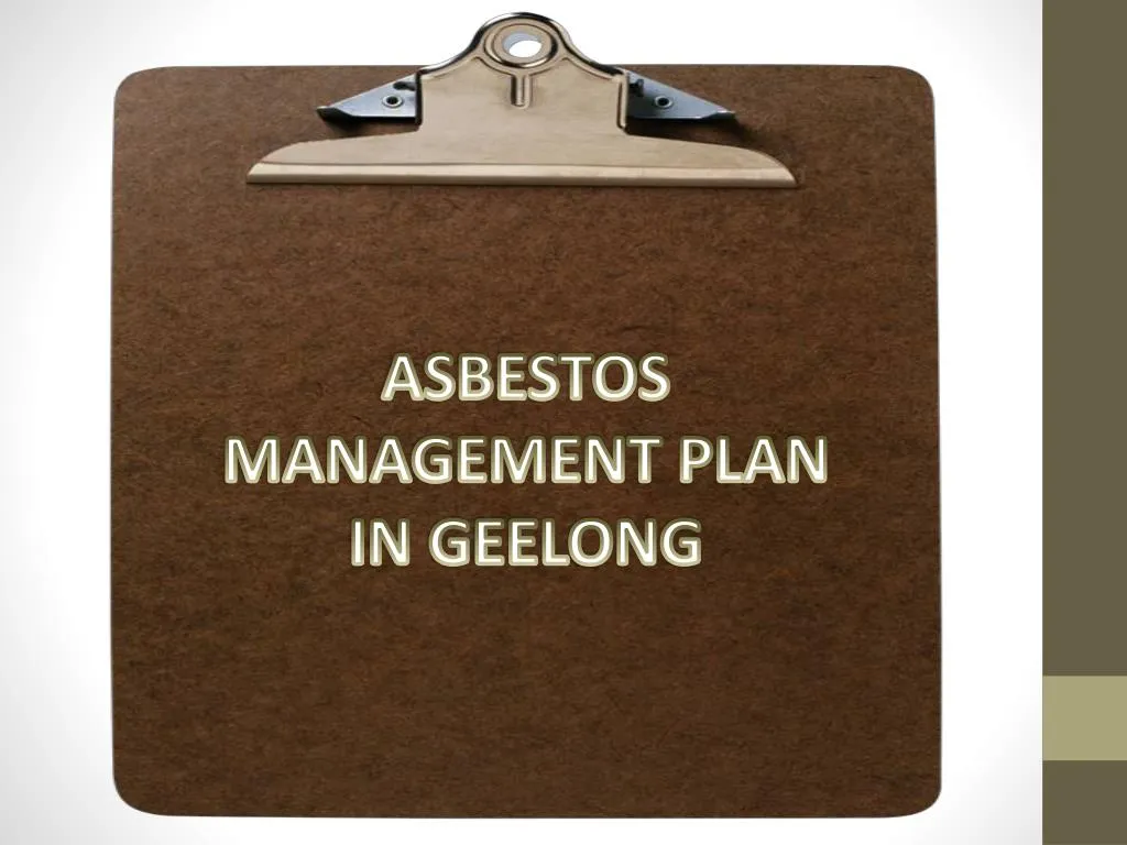asbestos management plan in geelong