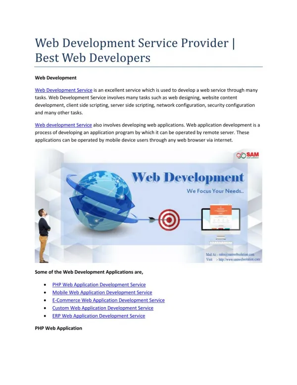 Web Development Service Provider | Best Web Developers