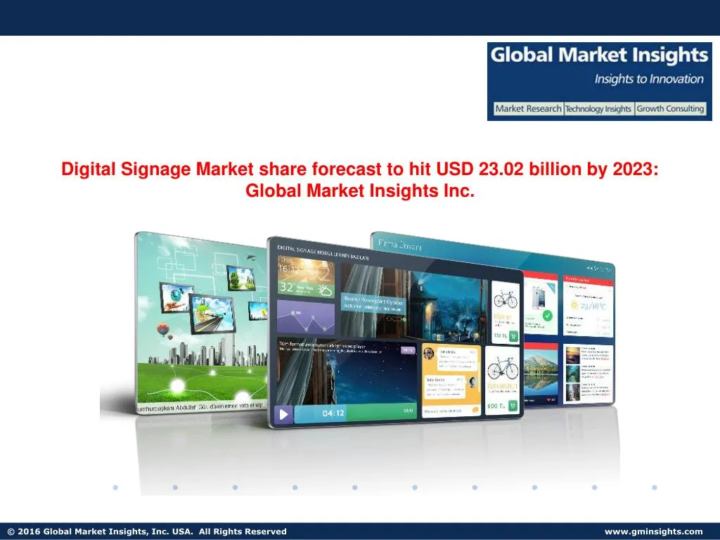 digital signage market share forecast