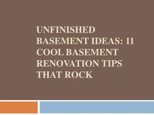 Unfinished Basement Ideas 11 Cool Basement Renovation Tips That Rock