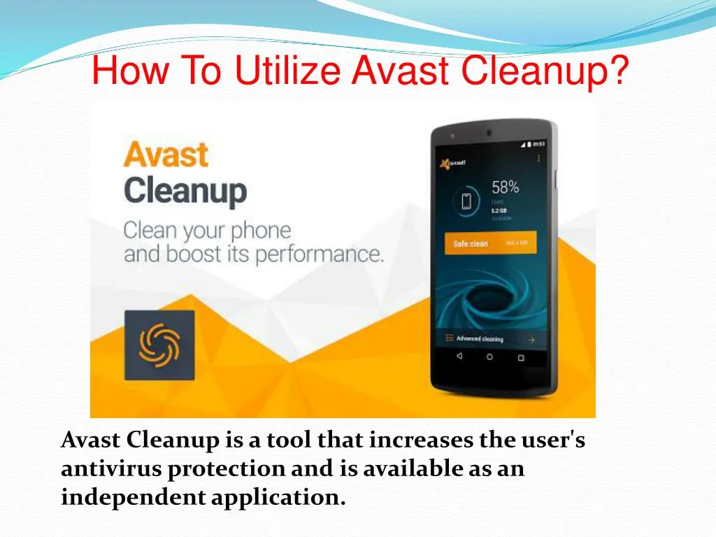 how to utilize avast cleanup