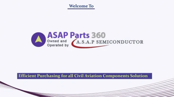 Asap parts 360 - Civil Aviation Components Supplier