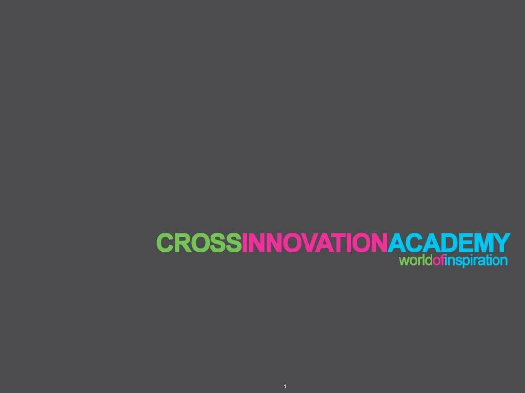 cross innovation academy konzept