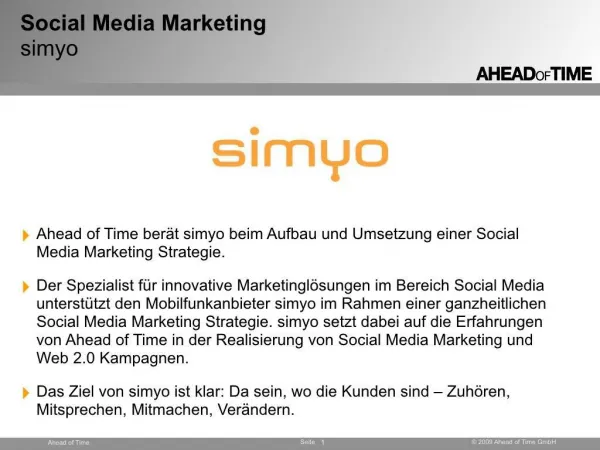 simyo - Social Media Marketing