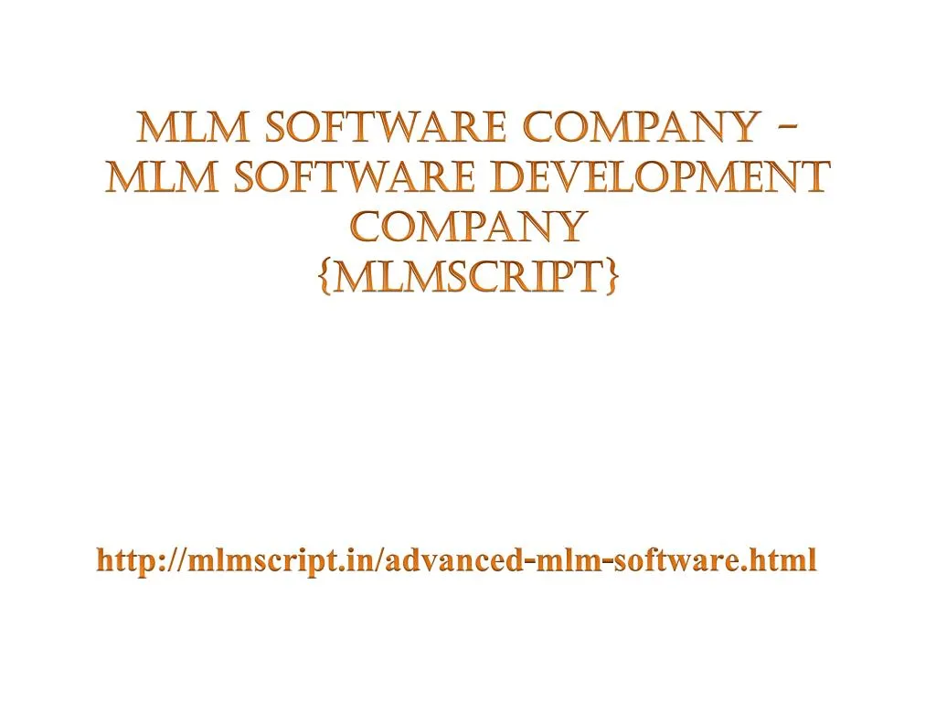 mlm software company mlm software development company mlmscript