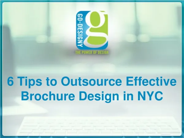 6 Tips To Outsource Effective Brochure Design In NYC
