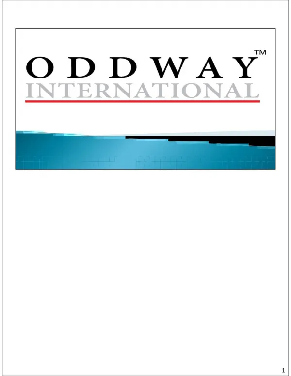 OddwayInternational : Indian Generic Medicine supplier.