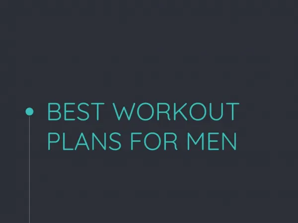 Workout Plan for beginners