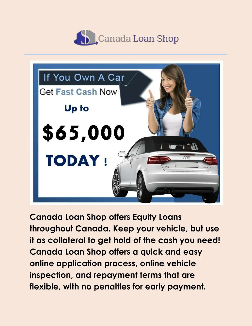 canada loan shop offers equity loans throughout