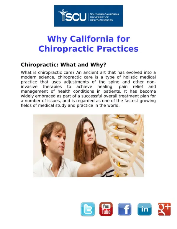 Why California For Chiropractic Practices