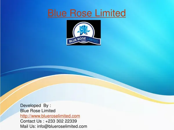 Real estate company | Bluerose Limited