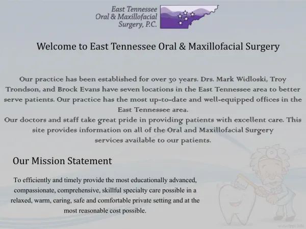 Oral Maxillofacial Surgery in Tennessee | Etoms
