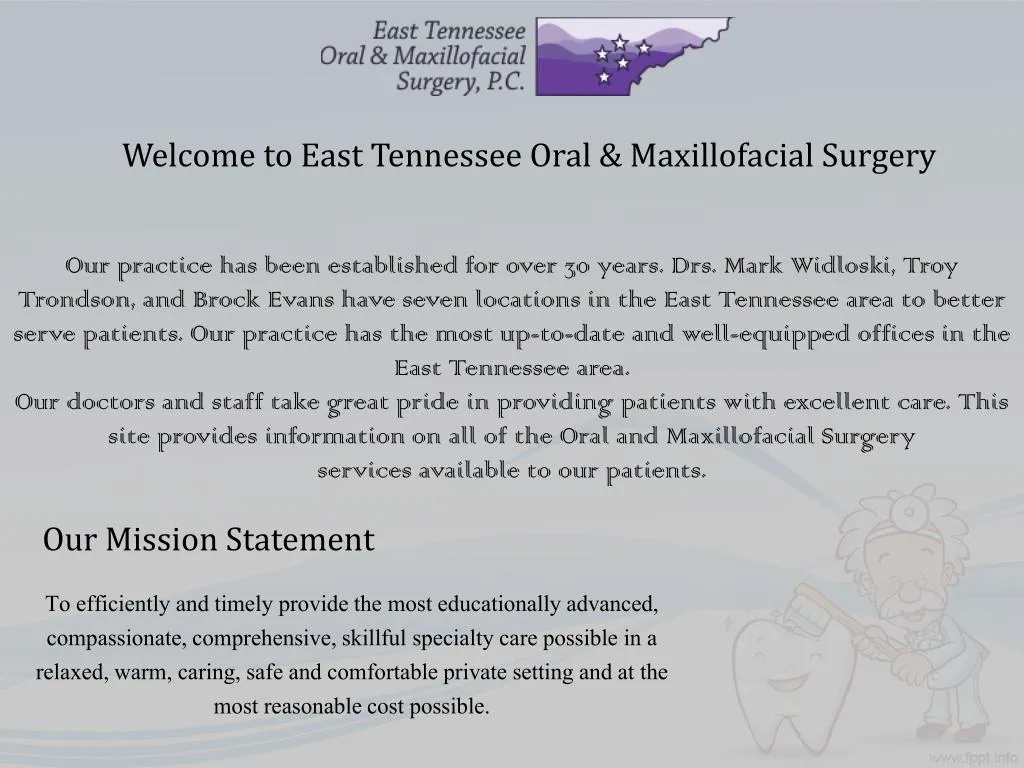 welcome to east tennessee oral maxillofacial