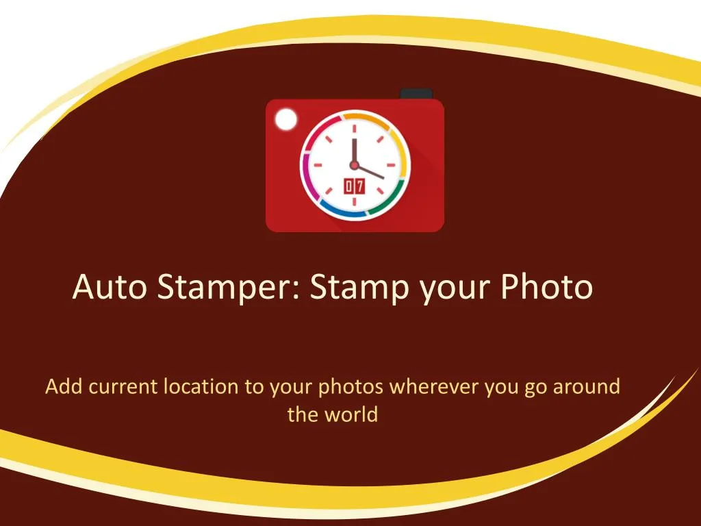 auto stamper stamp your photo