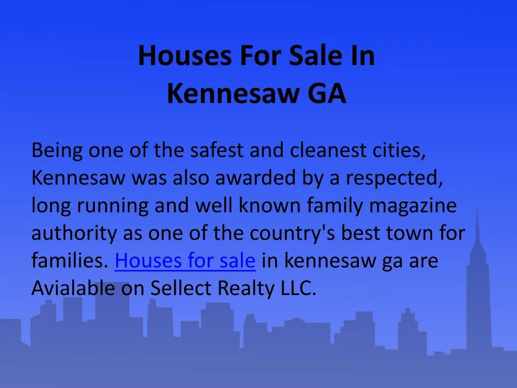houses for sale in kennesaw ga