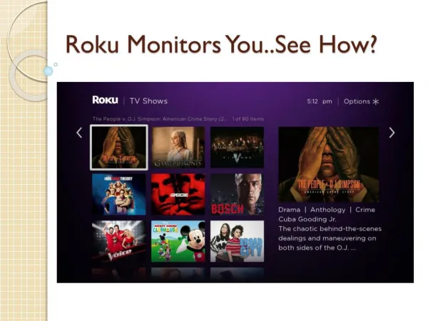 Roku Monitors You..See How?
