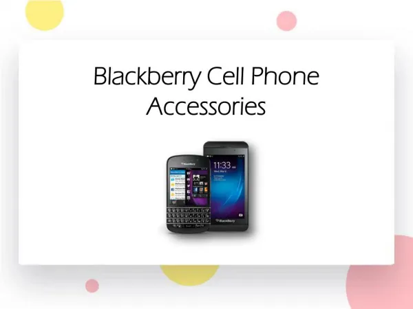 Blackberry Cell Phone Accessories