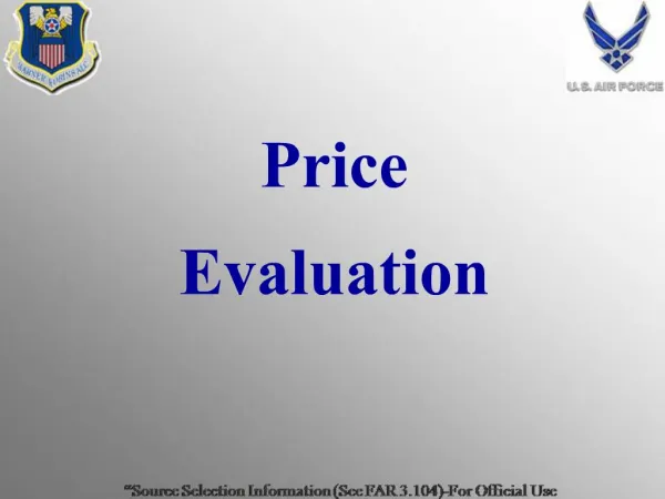 Price Evaluation