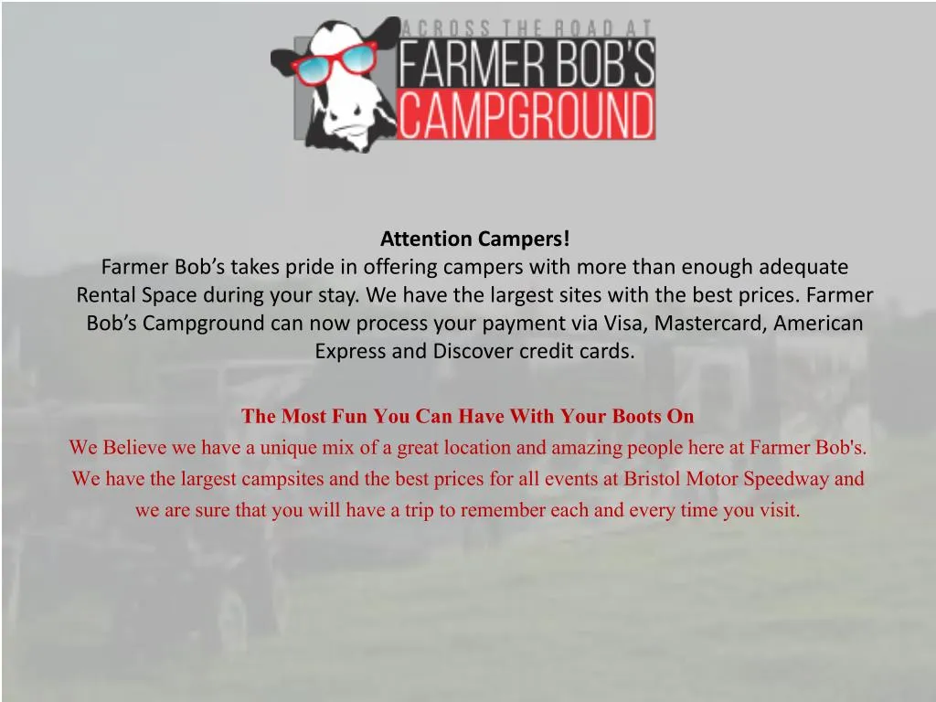 attention campers farmer bob s takes pride