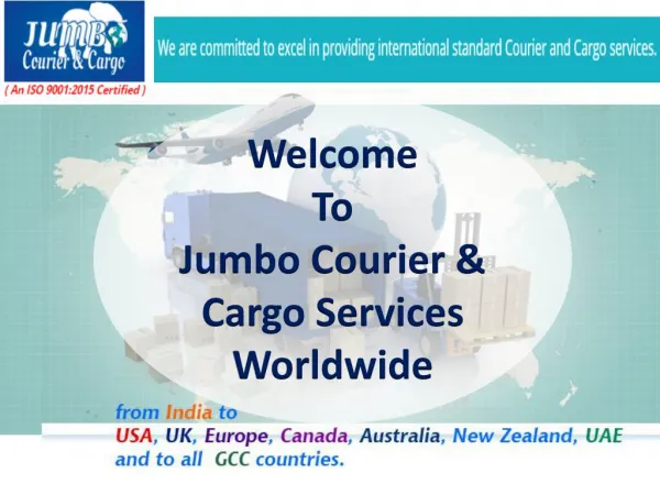 Welcome To Jumbo Courier & Cargo Services Worldwide