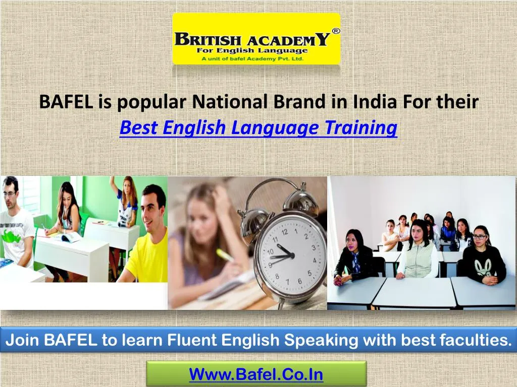 bafel is popular national brand in india for their best english language training