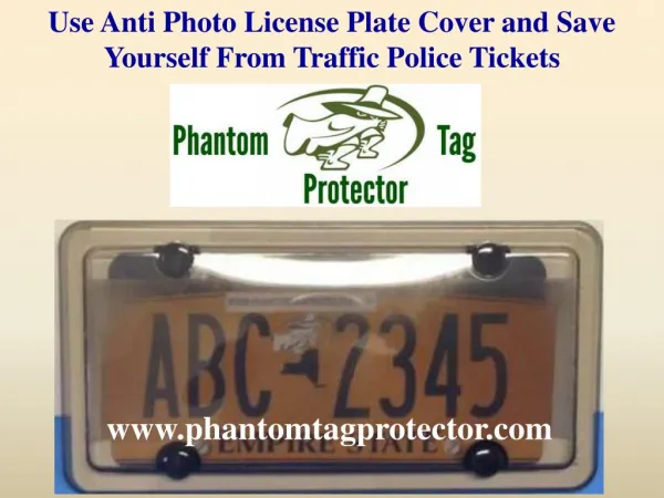 Use Anti Photo License Plate Cover and Save Yourself From Traffic Poli