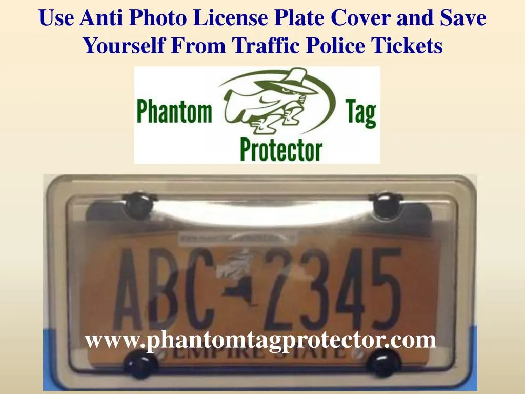 use anti photo license plate cover and save