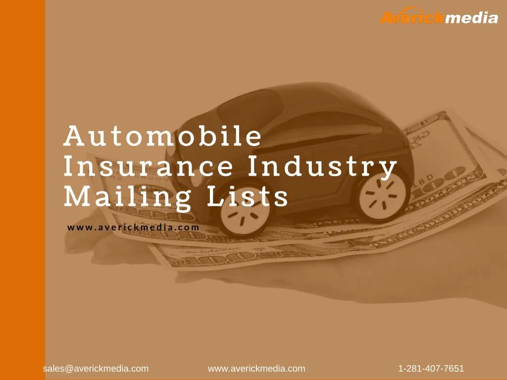 automobile insurance industry mailing lists