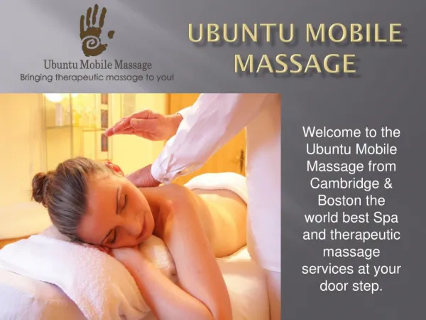 Therapeutic Massage Boston - Ubuntu Mobile Massage