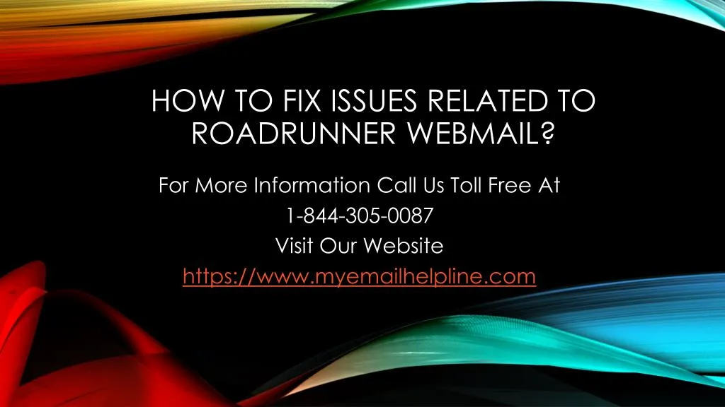 how to fix issues related to roadrunner webmail