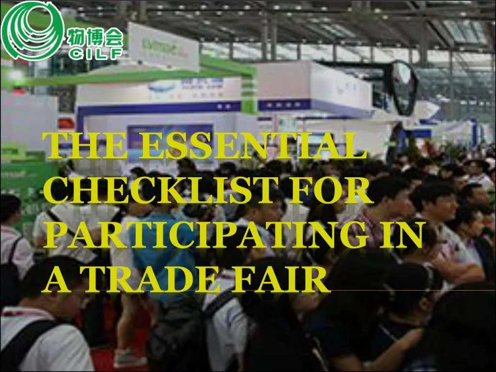the essential checklist for participating in a trade fair