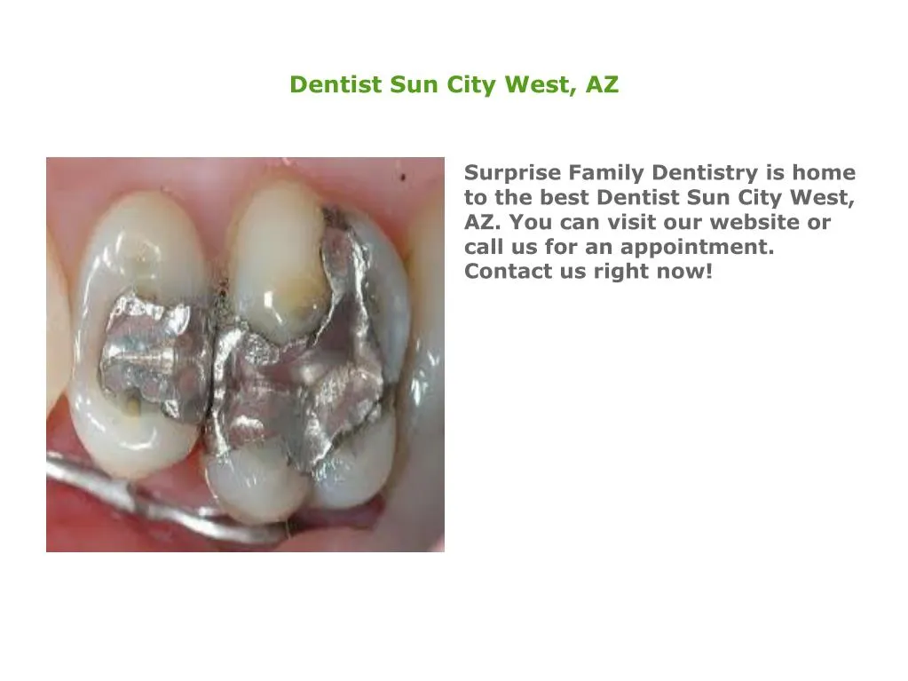 dentist sun city west az