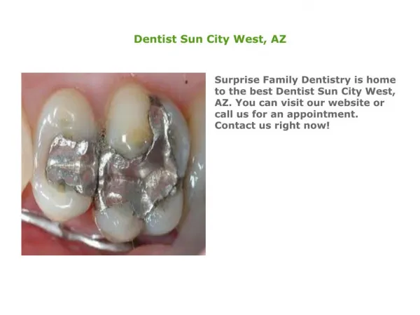 Restorative Dentistry Sun City West, AZ