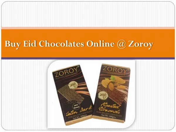 Buy Best Chocolates for Ramazan @ Zoroy