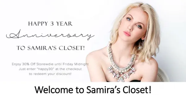 Samira's Closet - Online Fashion Boutique Store in Australia