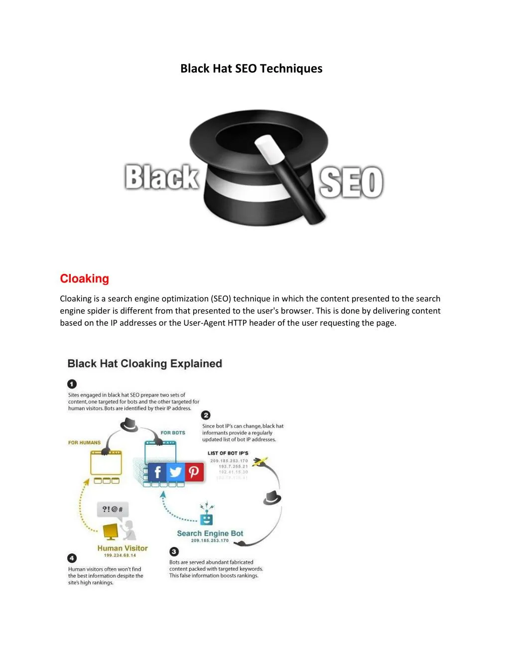 black hat seo techniques